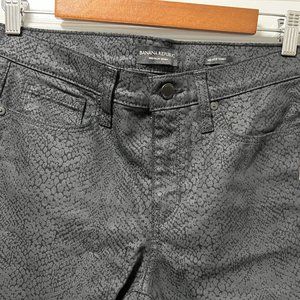 NWT - Banana Republic black/grey coated jeans